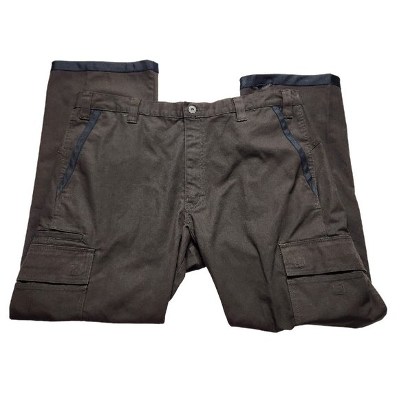 Dickies Pro Work Pants Mens Relaxed Straight Fit Cargo Pockets Pant Brown 38x30 - Picture 1 of 7